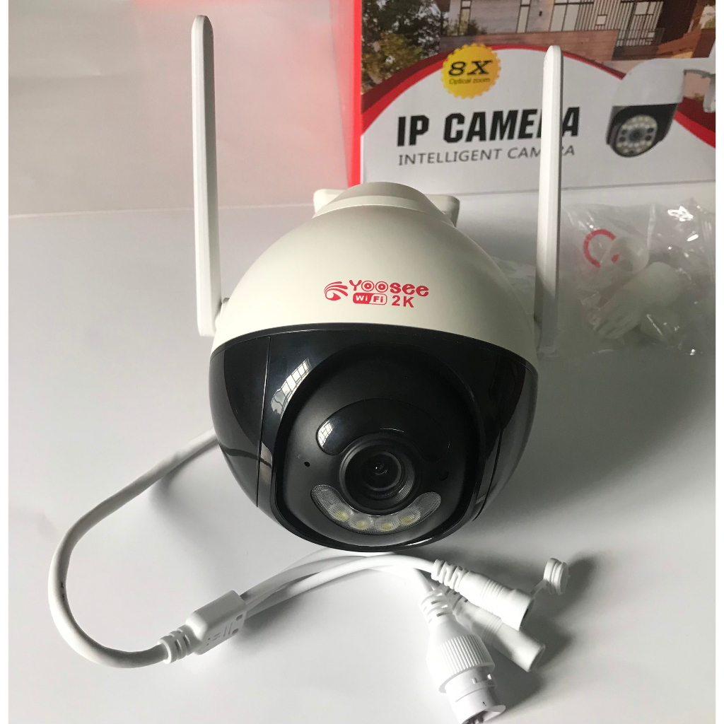 Camera Yoosee PTZ 2008 - 3Mp, 1296P Ngoài Trời Xoay 360 Độ - Báo Động Chớp đèn (Logo in 2K)