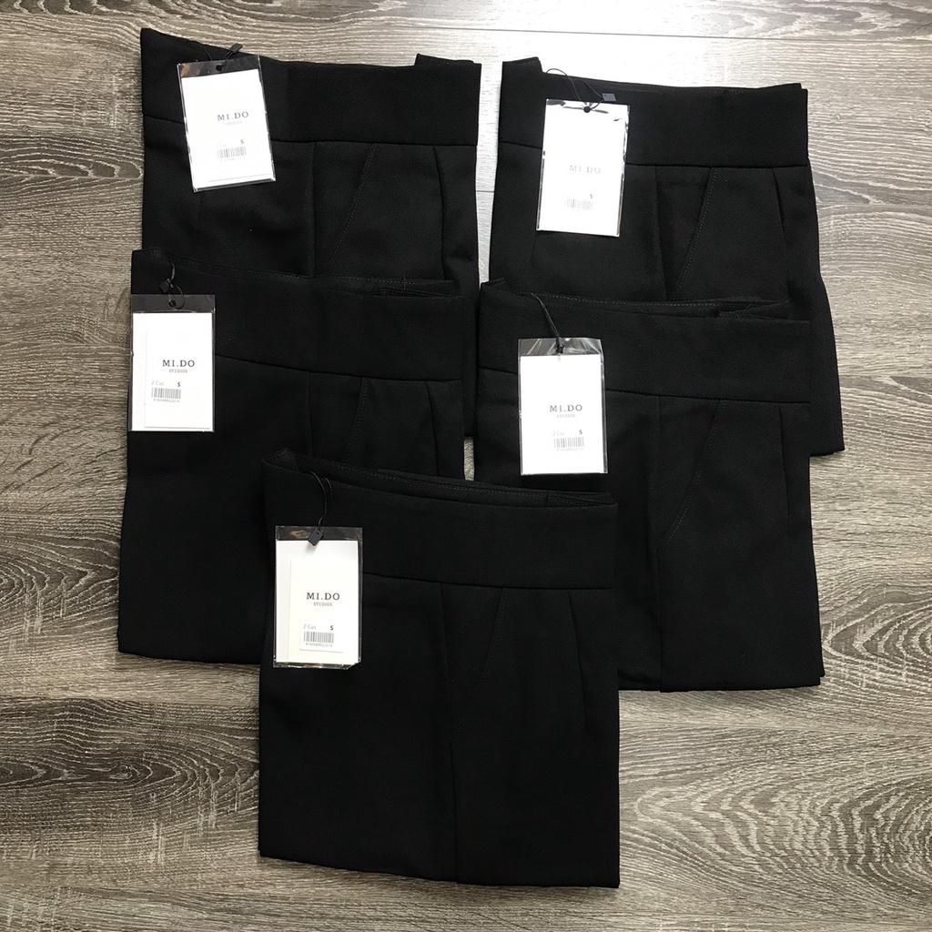 Quần tây nữ lưng cao Homieyl cao cấp, quần baggy nữ cạp cao công sở 2 cúc cạp to chất vải vitex đẹp