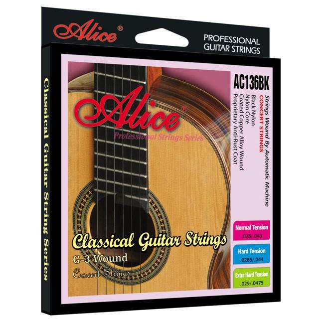 Dây đàn guitar classic Alice AC136BK(đen) - SOLG