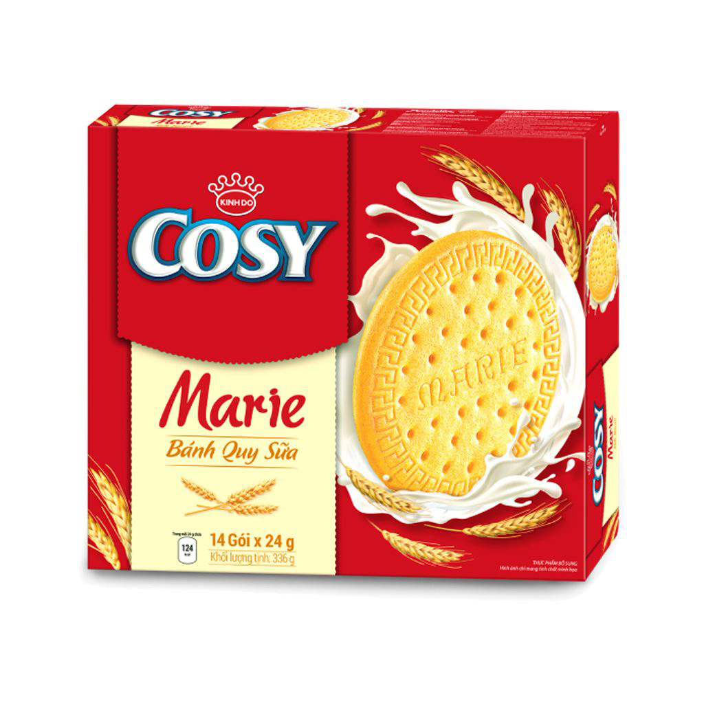 Combo 2 hộp Bánh quy sữa COSY Marie, hộp 336g