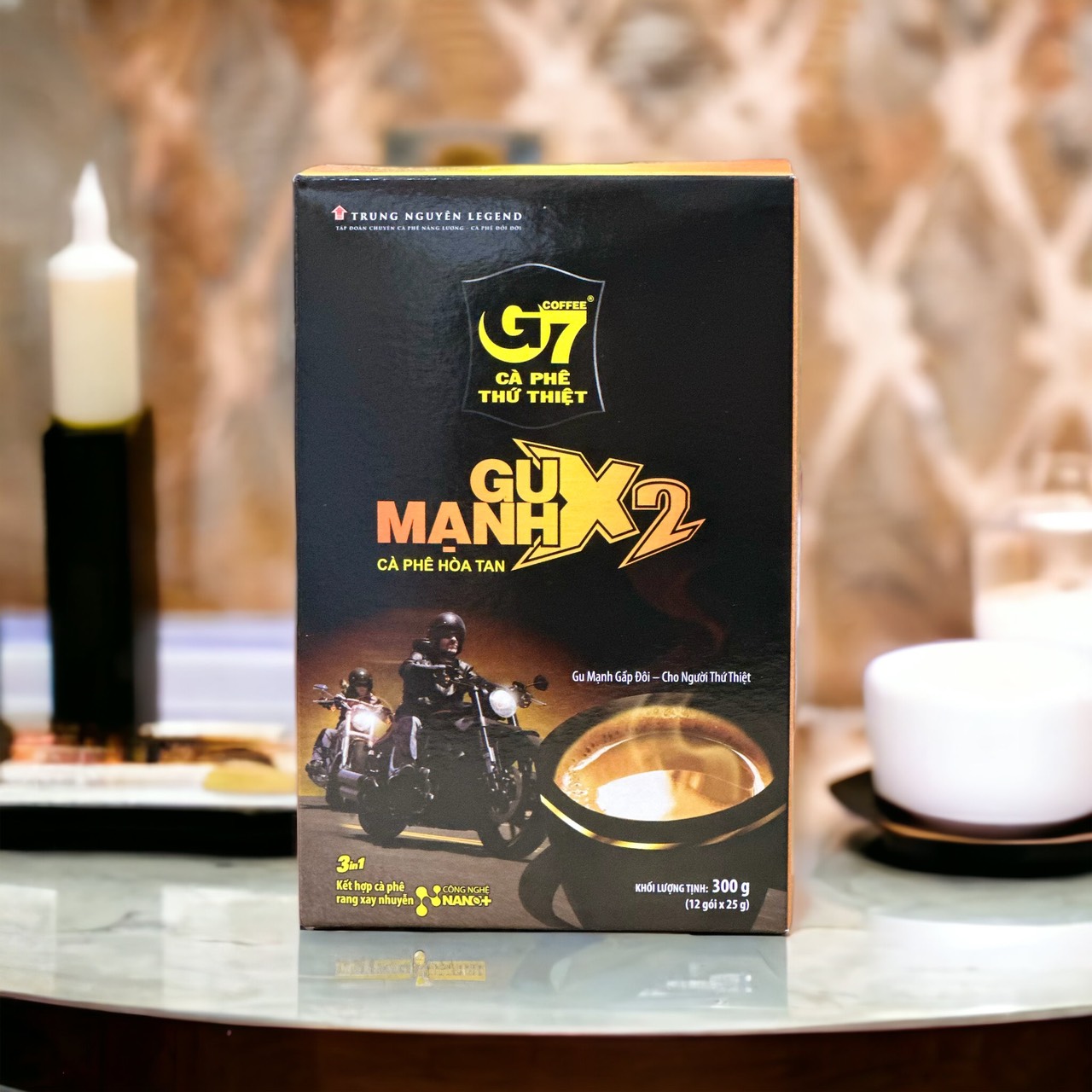 G7 Cà phê Sữa Gu Mạnh X2 Trung Nguyên( Hộp 12 Gói x 25gam)