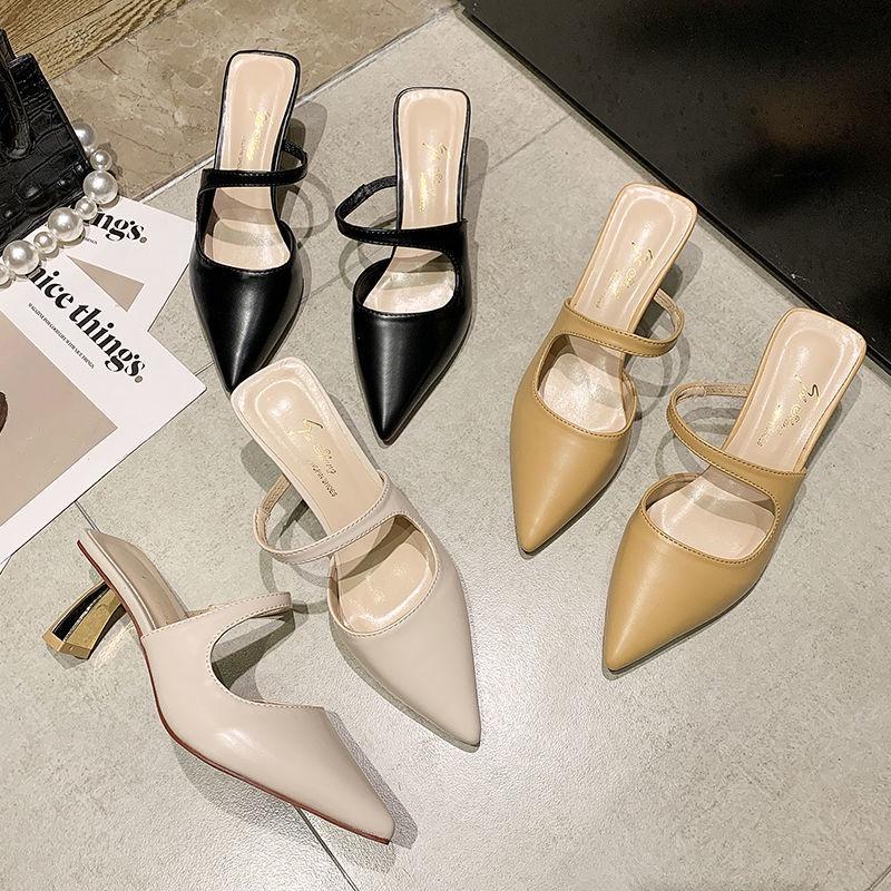 Dép Cao Gót Mũi Nhọn Phong Cách Hàn Quốc Thời Trang