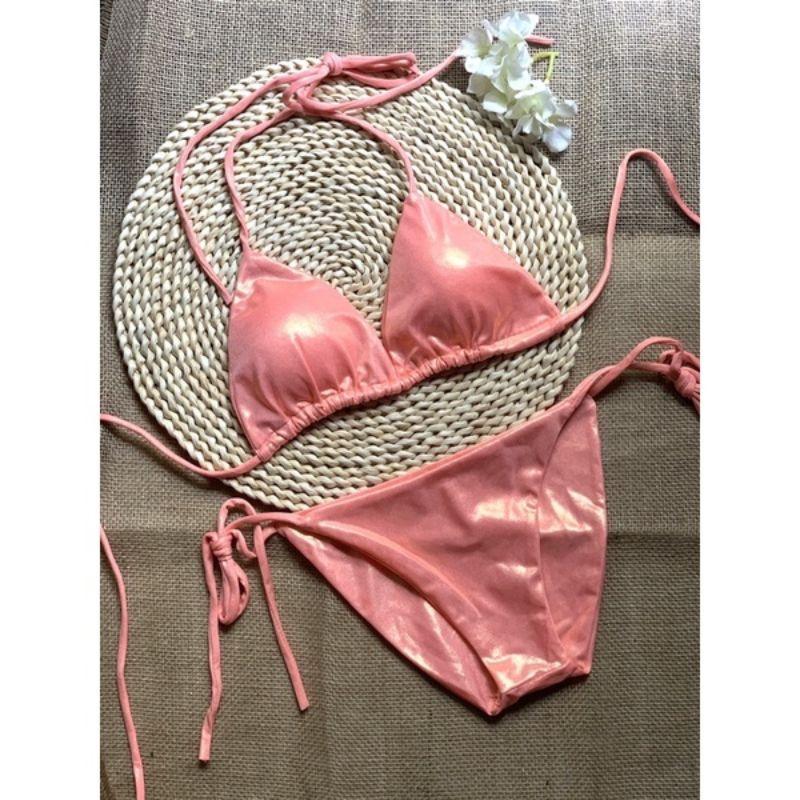 bikini đồ bơi tam giác 2 mảnh nhủ kim sa kem hinh anh that