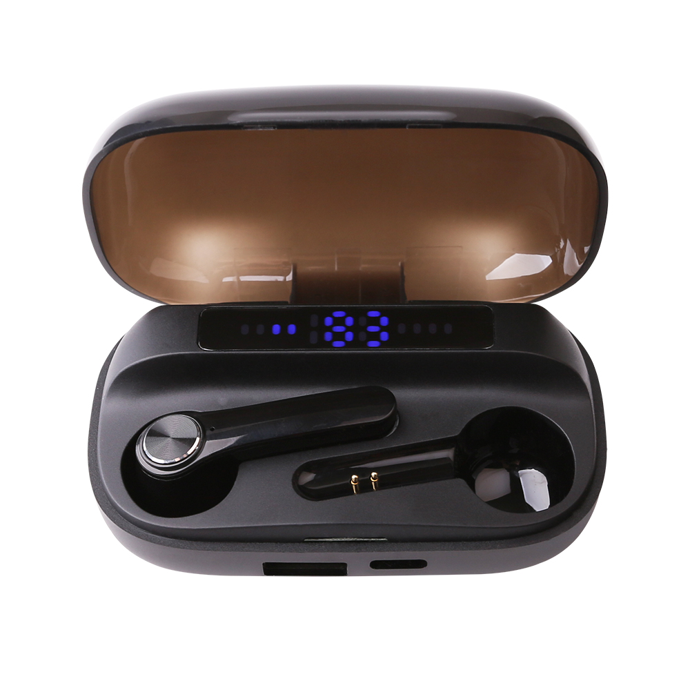 Tai Nghe Bluetooth 5.0 TWS Tai nghe âm thanh nổi Tai nghe thể thao Chống thấm nước Mini True Wireless Radio Earbuds - Hàng Chính Hãng PKCB