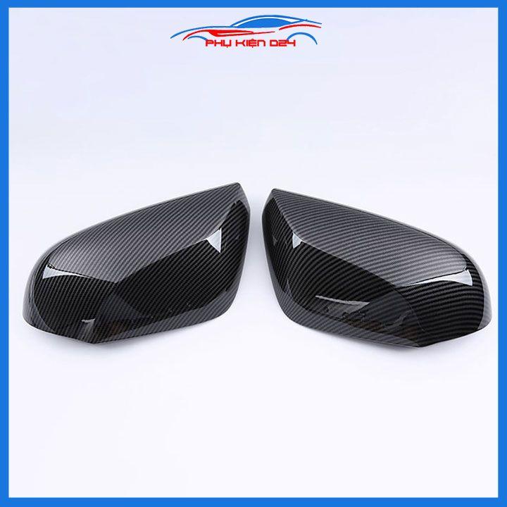 Ốp gương chiếu hậu Camry 2019-2020-2021-2022-2023 vân Cacbon bảo vệ chống trầy trang trí làm đẹp xe