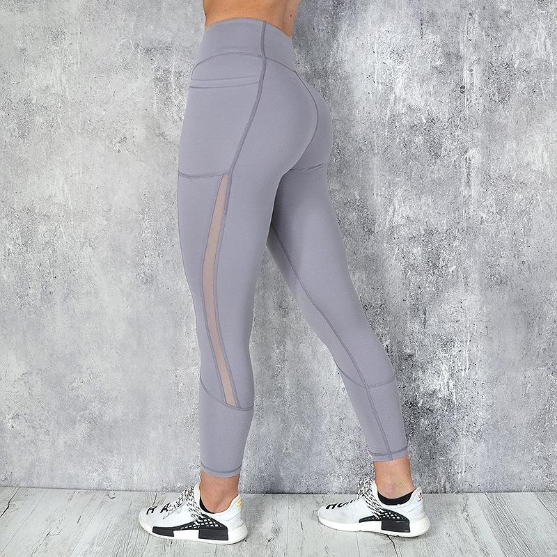 Sự Quyến Rũ Quần Legging Nữ Túi Đựng Điện Thoại Tập Thể Dục Chạy Quần Co Giãn Áo Thể Thao Nữ Quần Áo Tập Gym Dài Thấm Hút Mồ Hôi Cho Slim