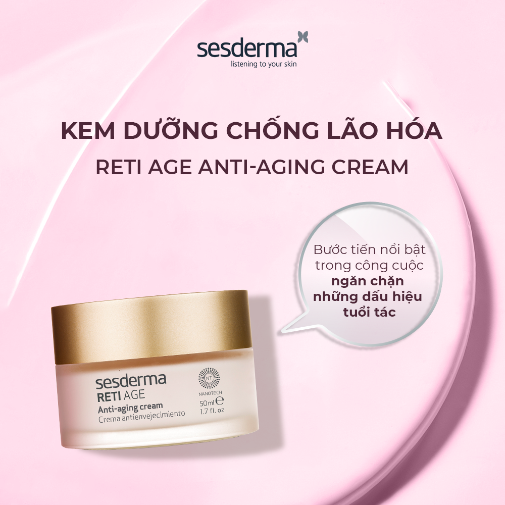 Kem dưỡng chống lão hóa Sesderma Retiage cho da khô và da hỗn hợp 50ml