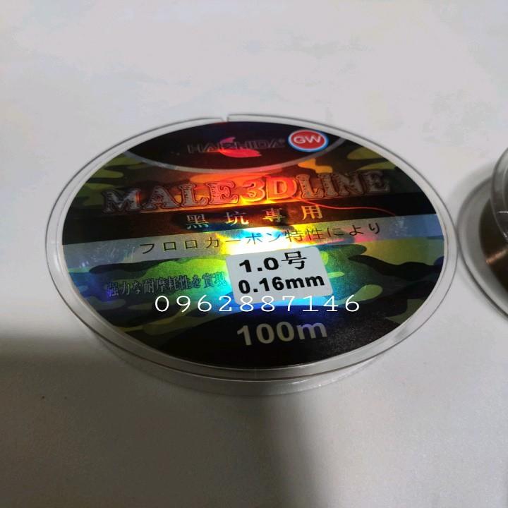 Cước câu cá 3D GW cước thẻo trục tàng hình 100mm