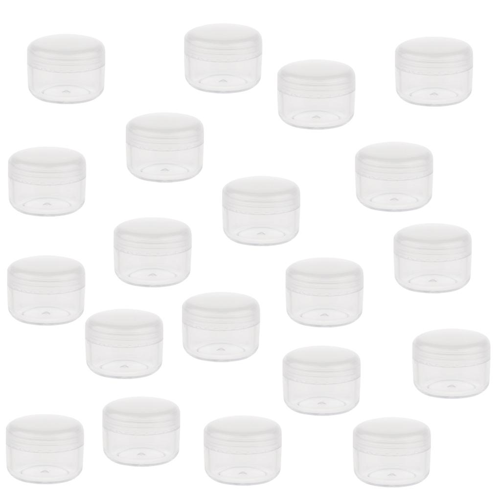 Small Plastic Cosmetic Cream Jars Pots Empty Cosmetic Containers with Lids 5g