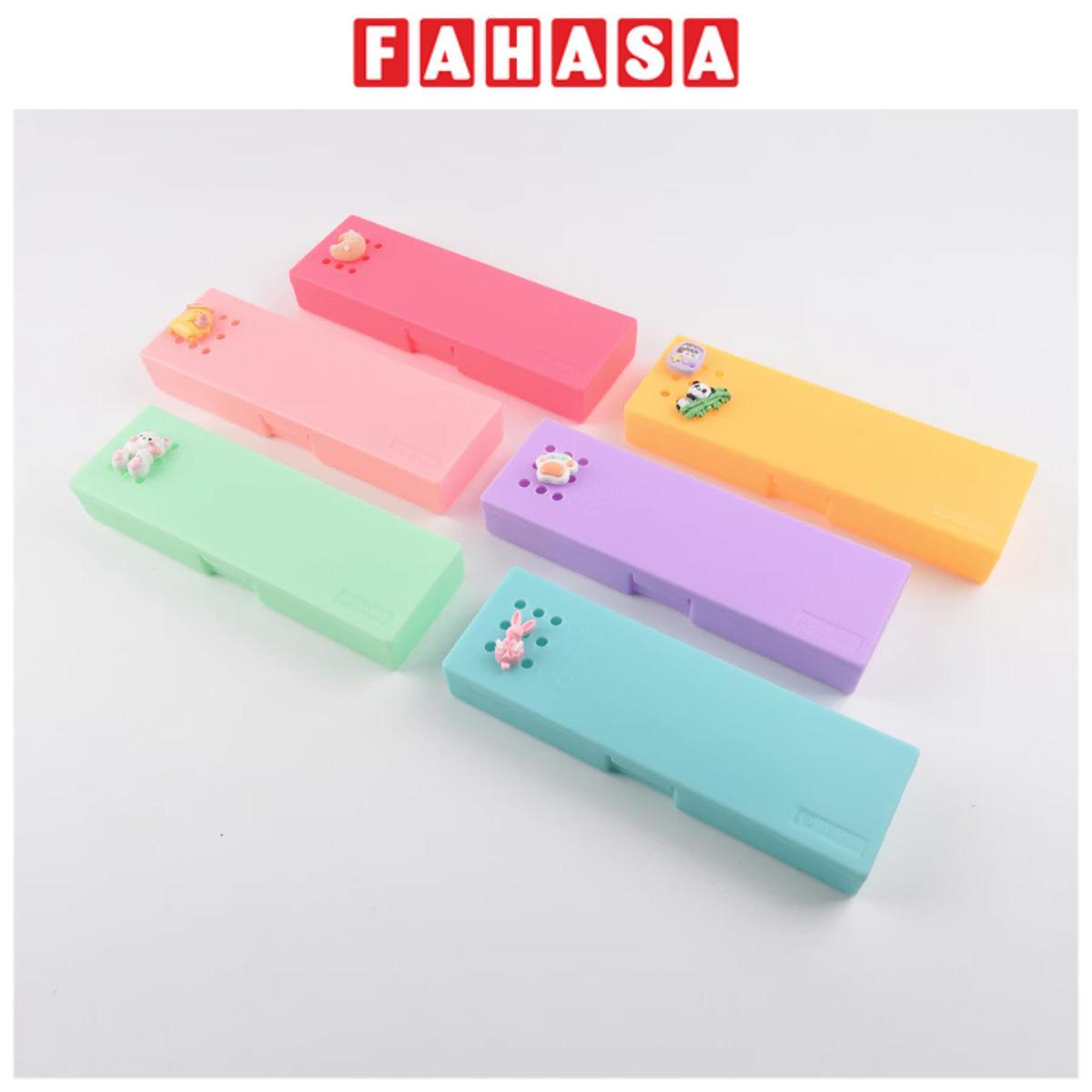 Hộp Đựng Bút Trang Trí - Kèm Charm Tone Pastel - Sworld IP4441-RD - Red