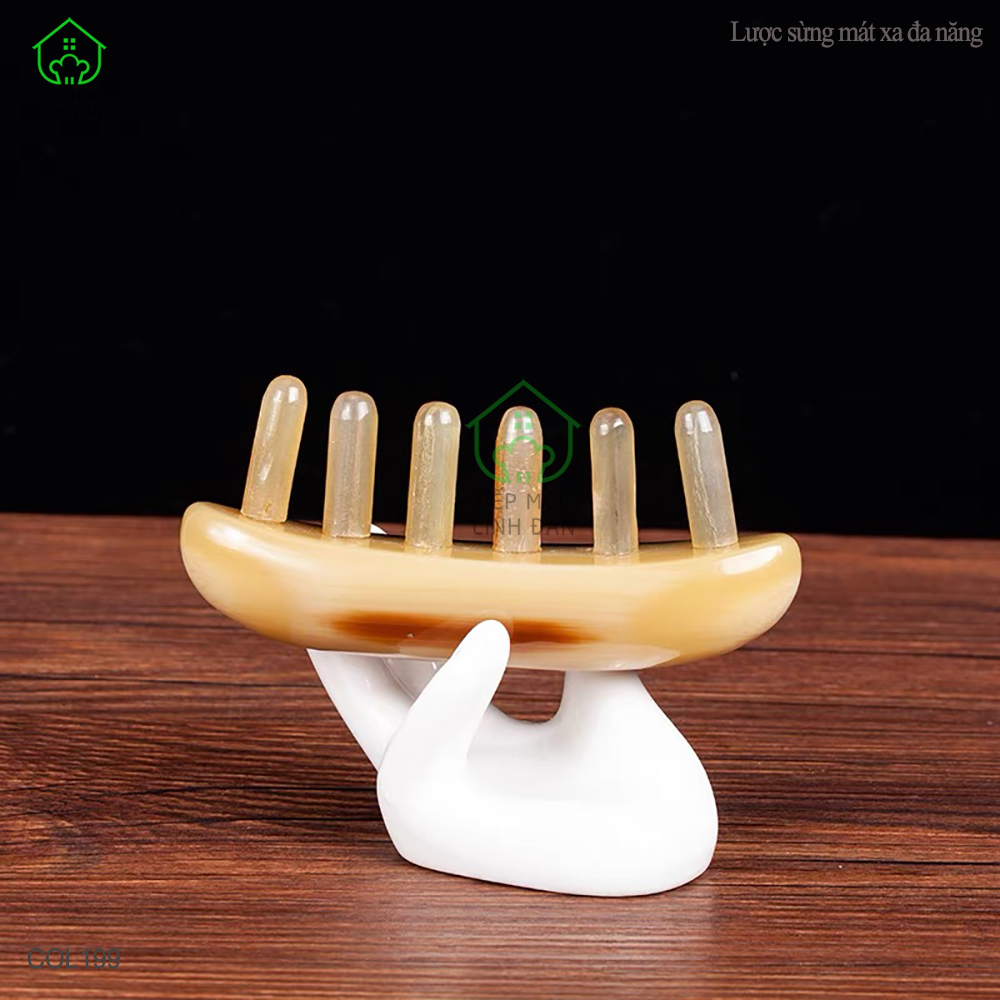 Lược Sừng Mát Xa Toàn Thân Đa Năng Thư Giãn - Giúp Lưu Thông Khí Huyết