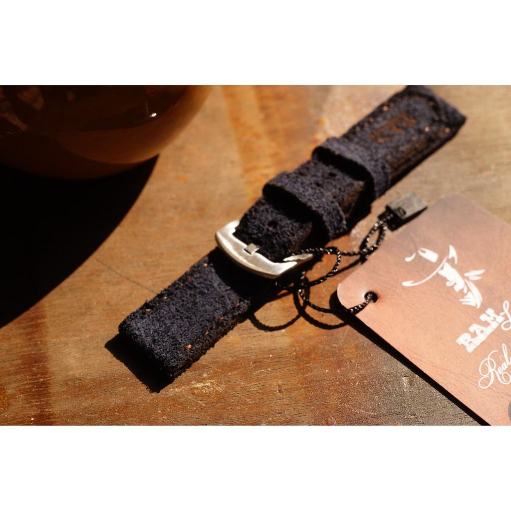 DÂY ĐỒNG HỒ APPLE WATCH DA BÒ LỘN XANH NAVY - ĐỦ SIZE - CHÍNH HÃNG RAM LEATHER .