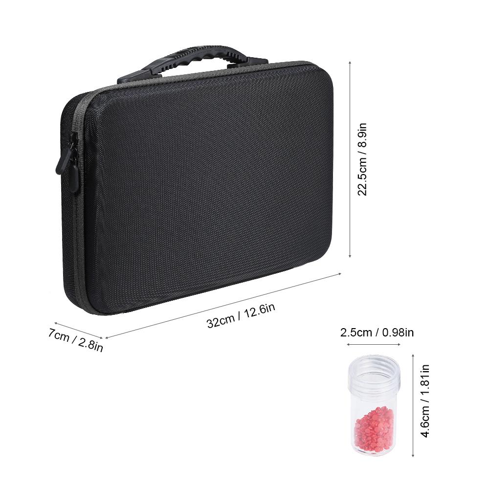 Hộp gồm 60 chai lưu trữ kim cương, cườm để thuê tranh, phụ kiện, trang sức, đồ nail,...