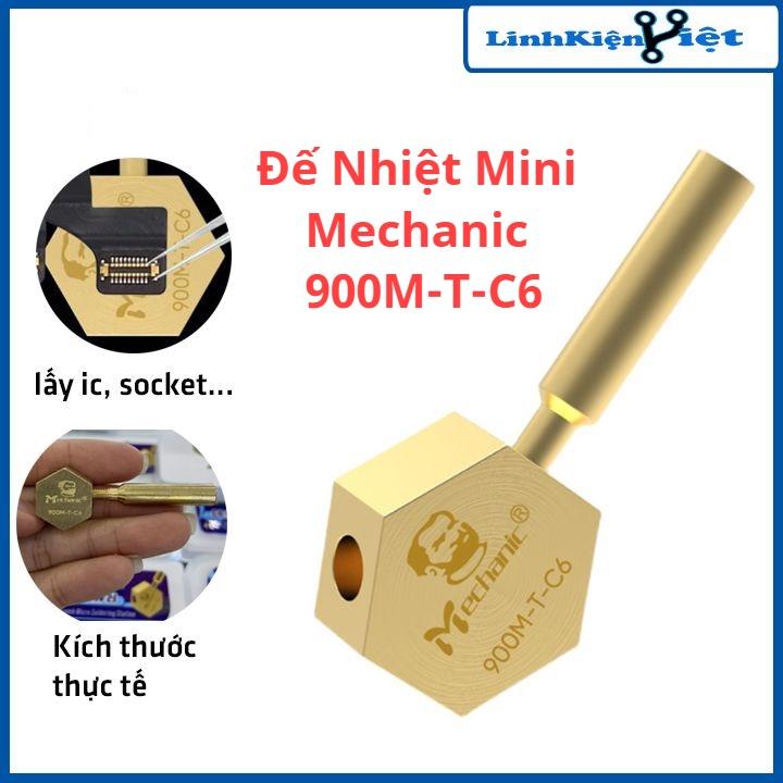 Đế nhiệt mini Mechanic 900M-T-C6 gắn tay hàn, lấy ic, tách main linh kiện tiện lợi