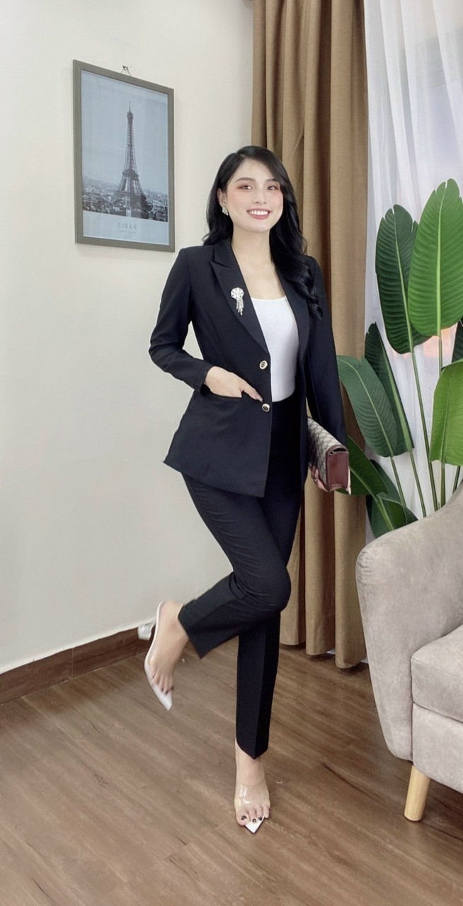 Set nguyên bộ Vest tay dài - MS TJ70