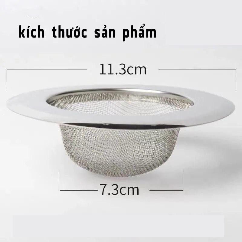 Lưới lọc rác bồn rửa bát inox không rỉ cao cấp chống tắc nghẽn hiệu quả