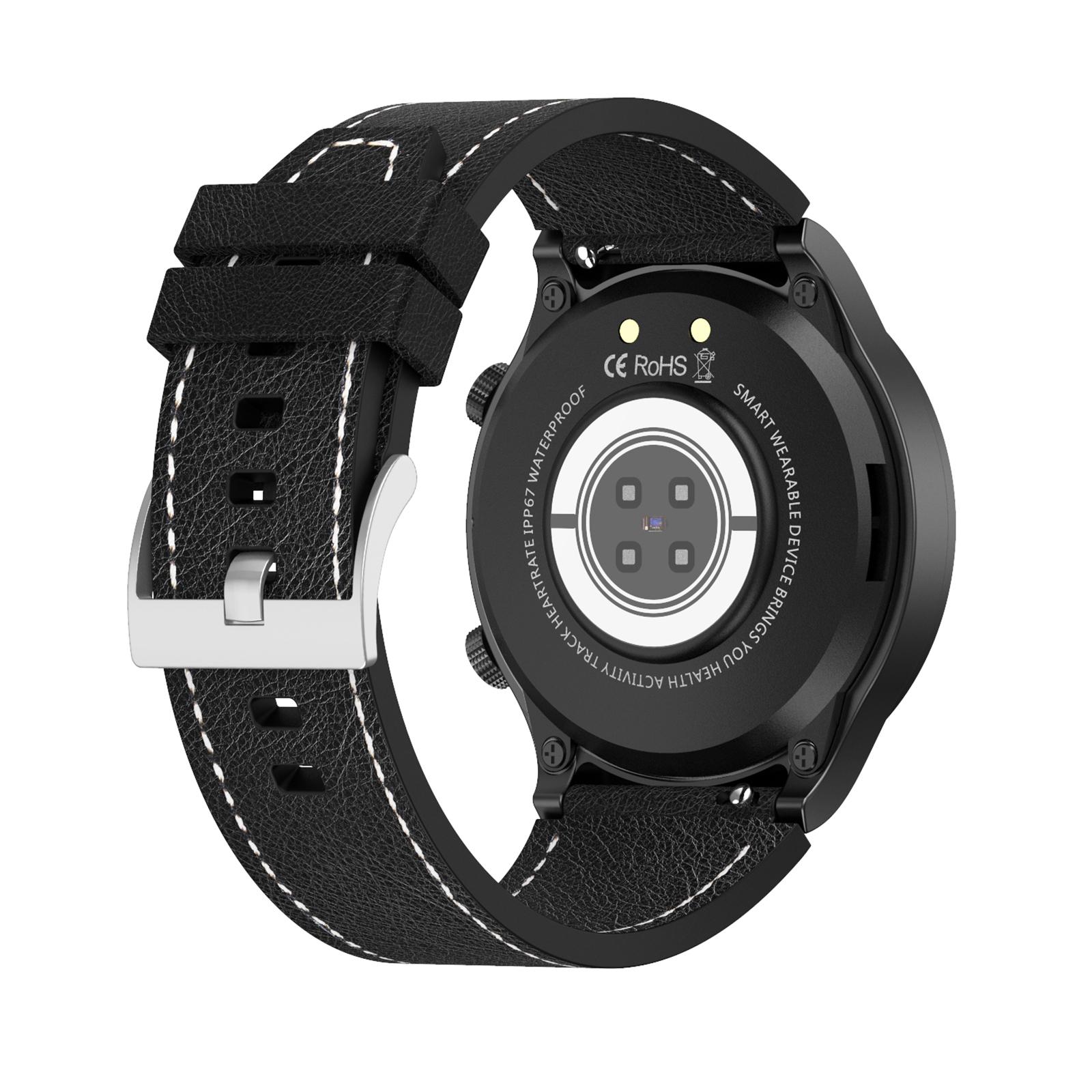 Fashion Business Music Sports Men Smartwatch Waterproof Bluetooth Call Fitness Tracker,Long Battery