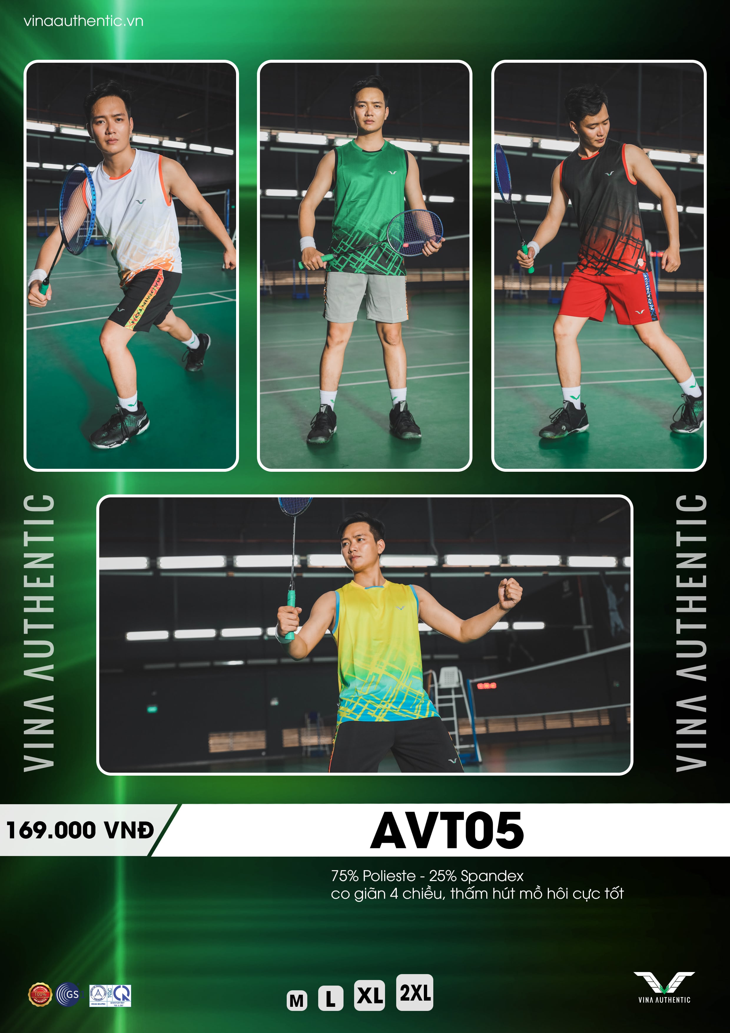 Set bộ thể thao cầu lông nam NEW05 cao cấp, chất lượng, chuẩn form
