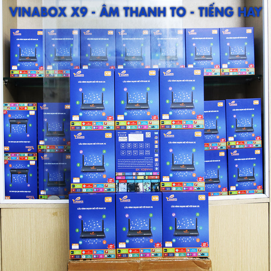 VinaBox X9 (Phiên Bản Thế Hệ Mới 2022) - Ram 2G/16G - Truyền Hình OTT Miễn Phí - Siêu Phẩm Trở Lại - Chất Lượng Bền Lâu - Hàng Chính Hãng