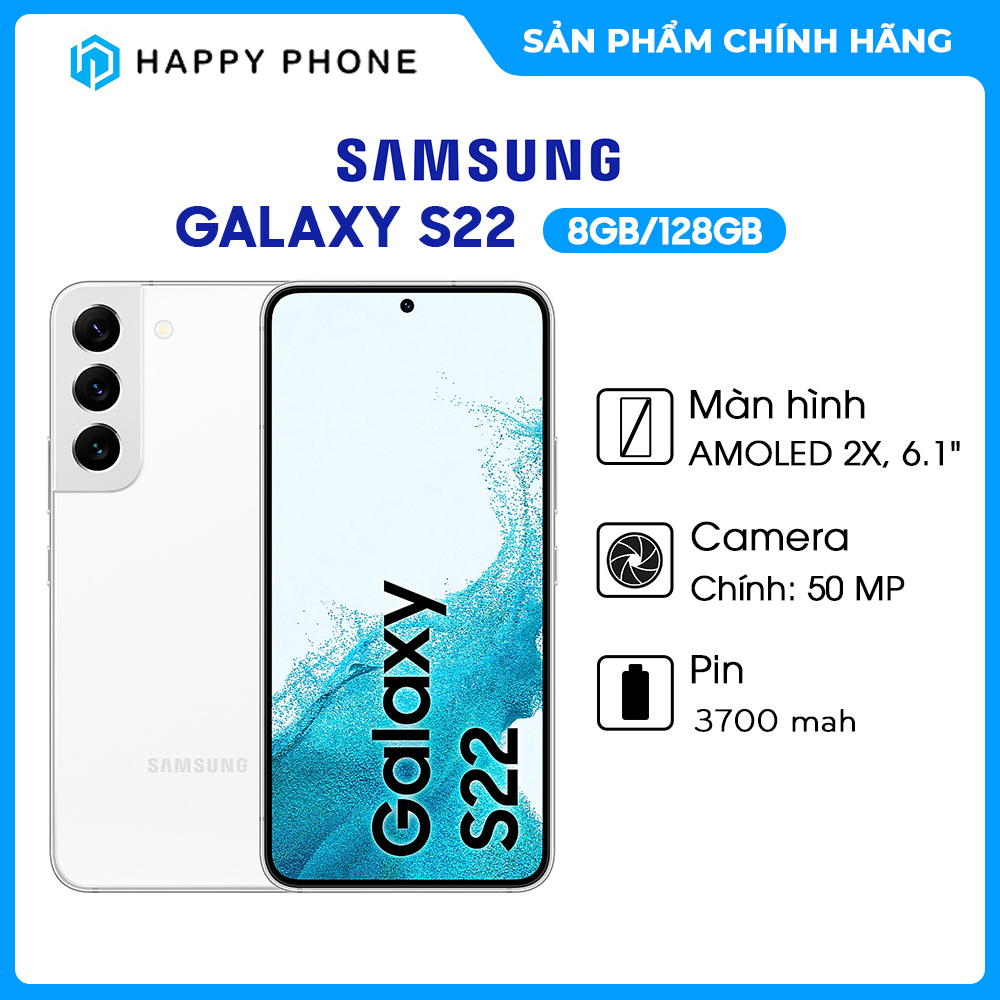 Điện thoại Samsung Galaxy S22 5G (8GB/128GB ) - Hàng chính hãng - ĐÃ KÍCH HOẠT BẢO HÀNH ĐIỆN TỬ