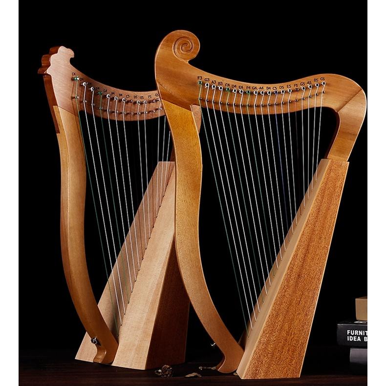 (TẶNG FULL BỘ DÂY DỰ PHÒNG VÀ TÚI ĐÀN HARP) ĐÀN HARP (HẠC CẦM, ĐÀN HẠC) HÃNG CEGA LOẠI 15 DÂY VÀ 19 DÂY CHẤT LƯỢNG CAO