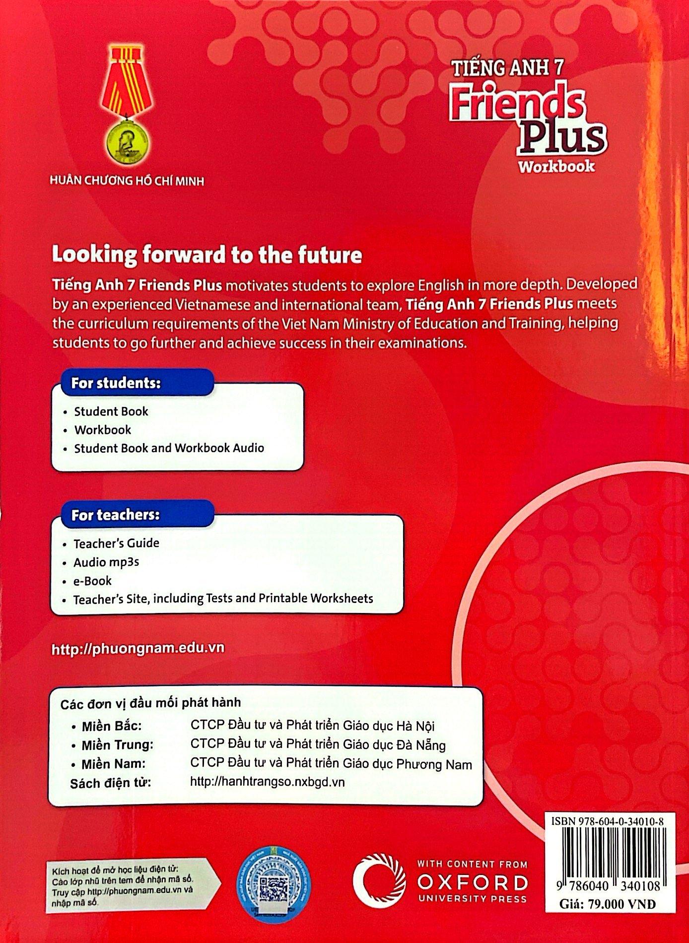 Tiếng Anh 7 Friends Plus - Workbook (2023)
