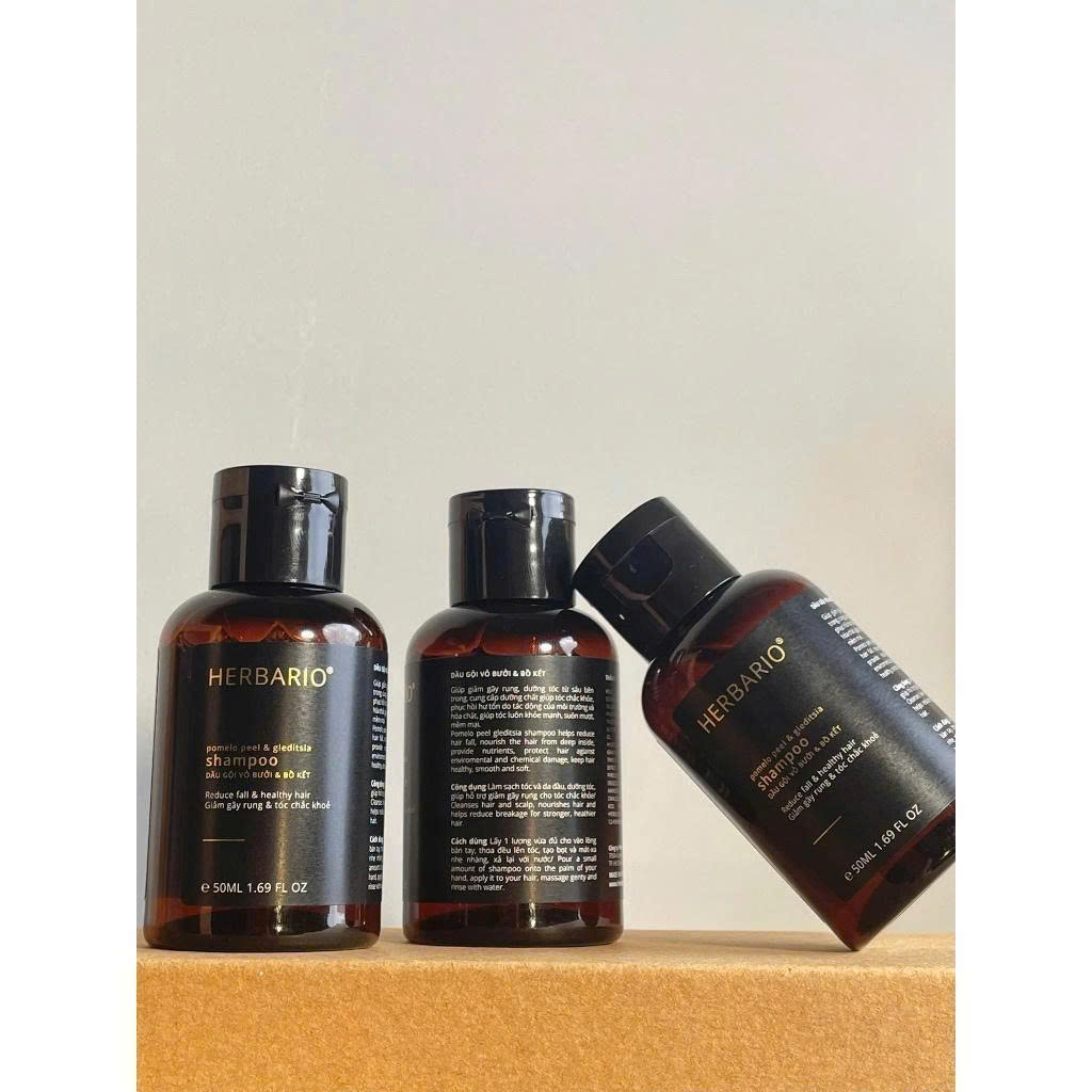 Minisize Bản Nâng Cấp - Dầu gội vỏ bưởi & bồ kết 50ml không sulfate không silicon