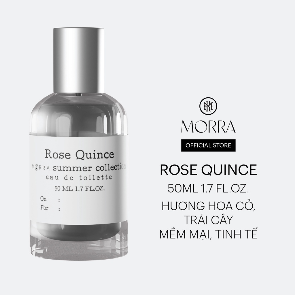 Nước Hoa Nữ Morra Rose Quince 50ml Nguyên Liệu Nhập Pháp Hương Thơm Ngọt Ngào Quyến Rũ