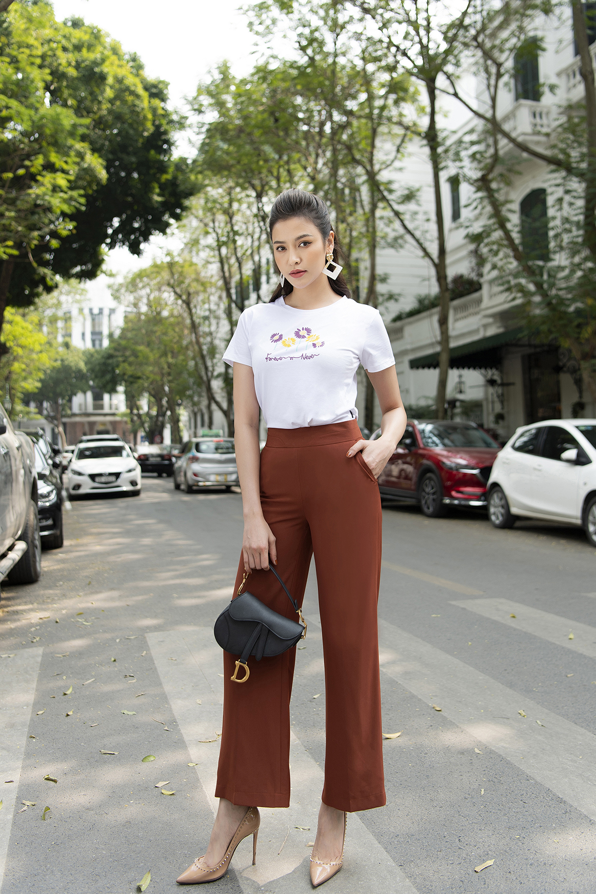 Quần Ống Suông Nữ Công Sở Dáng Dài LUPERI LFQD292 - Không Nhăn, Không Xù, Co Giãn Tốt