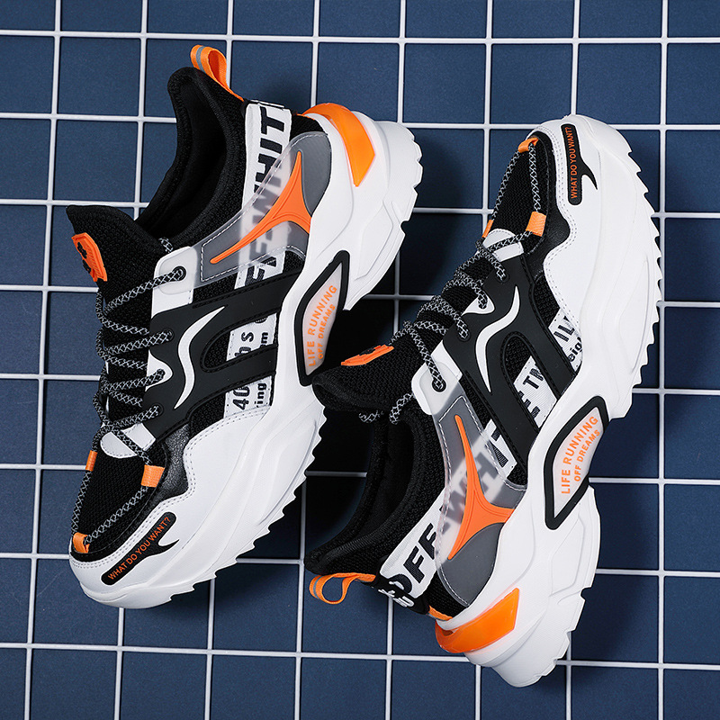 Giày Thể Thao Nam MENDO - Giày Sneaker Màu Đen - Xám, Giúp Tăng Chiều Cao Tự Tin Ra Ngoài- G5261