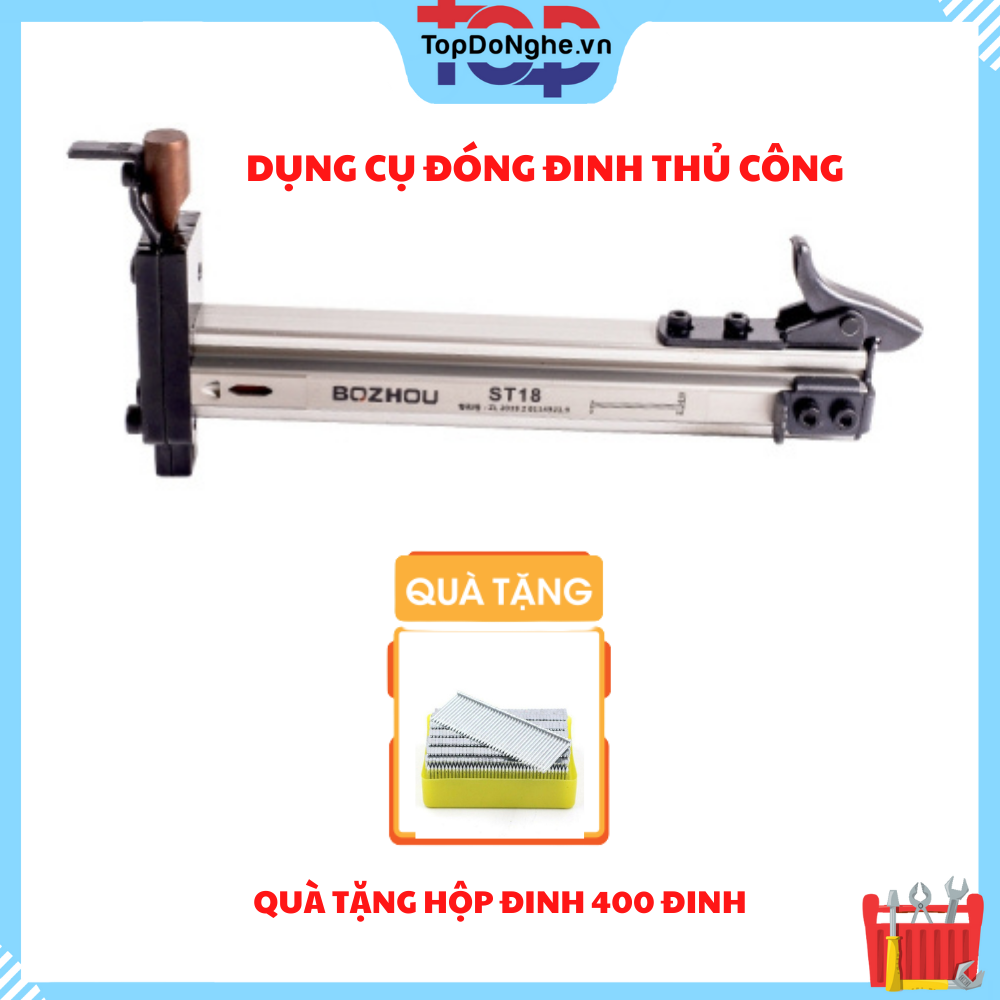 Dụng cụ đóng đinh bê tông tự động ST15 ST18 tặng kèm hộp đinh