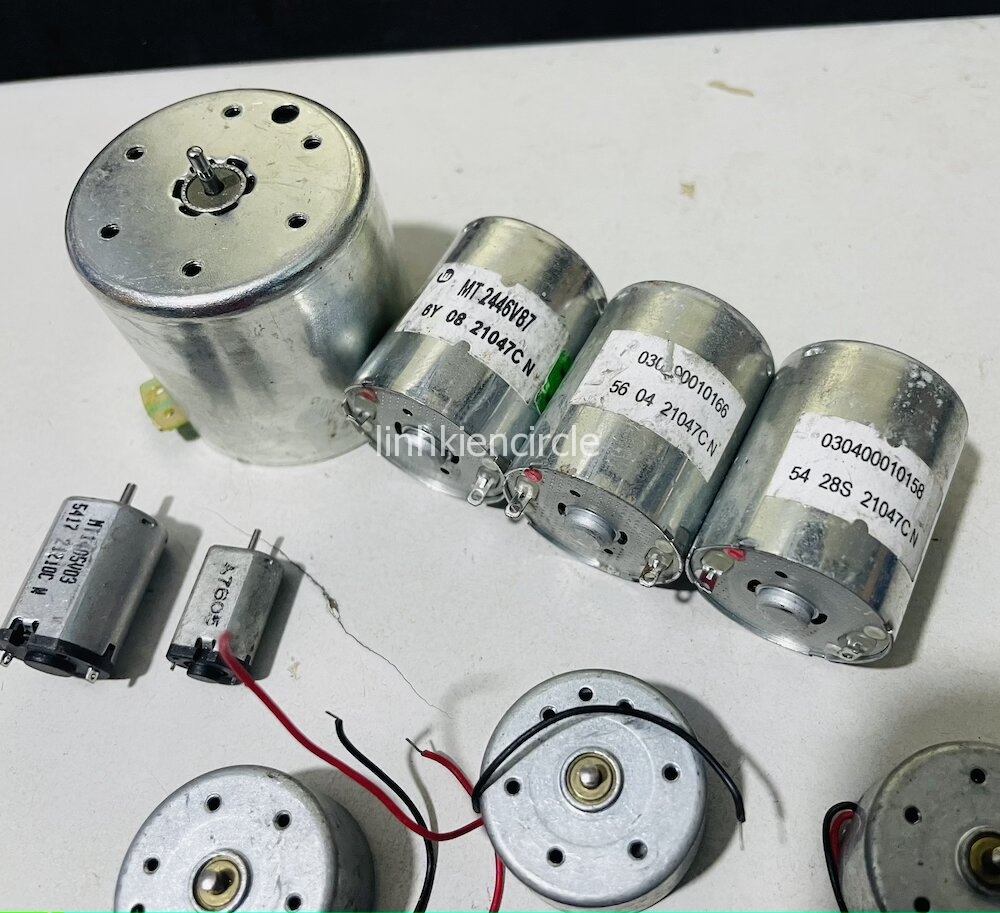 10 cái motor mini đủ loại 3V - 12V dùng học tập DIY - LK0372