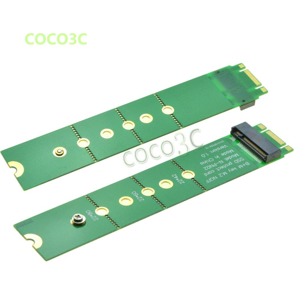 Đầu Chuyển Đổi SATA NGFF Cái Sang Đầu Đực B + M key M.2 SSD 2242 2260 Sang 2280 Khe Cắm Cho Samsung 850 EVO