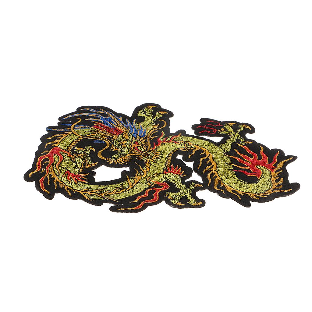 Rồng Quần Áo Miếng Dán Táo May Trên Sắt Trên Thêu Phối Ren Huy Hiệu