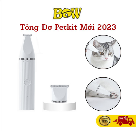 Tông Đơ Petkit 2in1 Pro 2023 Đầu Đa Năng Cạo Lông Và Lòng Bàn Chân Cho Thú Cưng