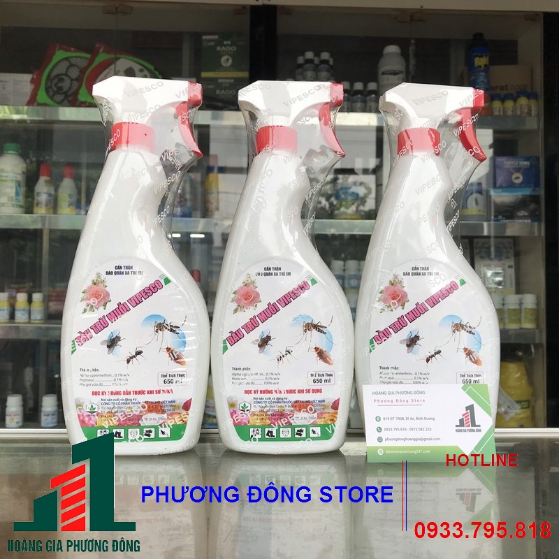 Dầu trừ muỗi VIPESCO _hương hoa hồng