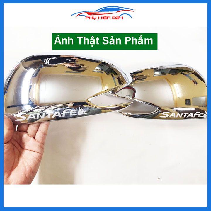 Ốp gương Santafe 2019-2020-2021-2022 mạ crom bảo vệ chống trầy trang trí làm đẹp xe