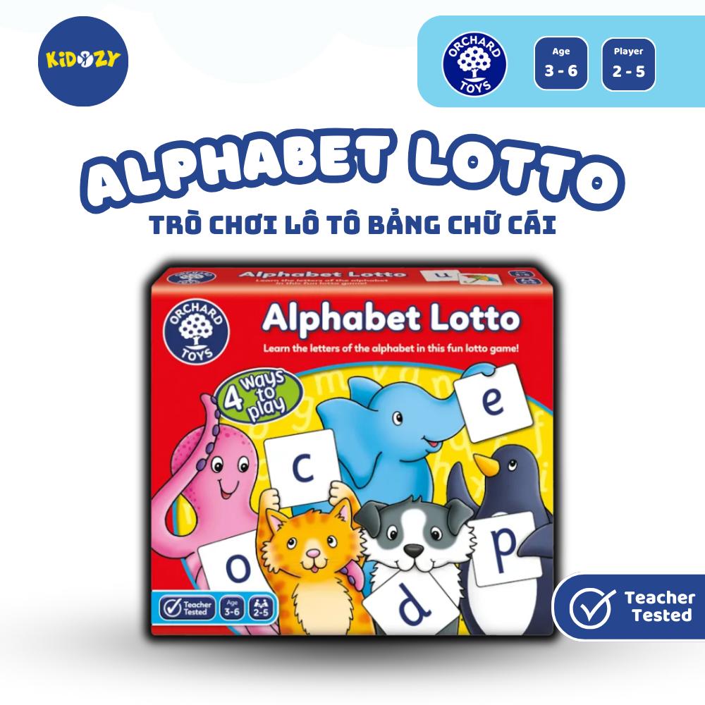 Trò chơi trí tuệ Alphabet Lotto - Orchard Toys giúp trẻ nhỏ học tiếng Anh bằng chữ cái và hình ảnh
