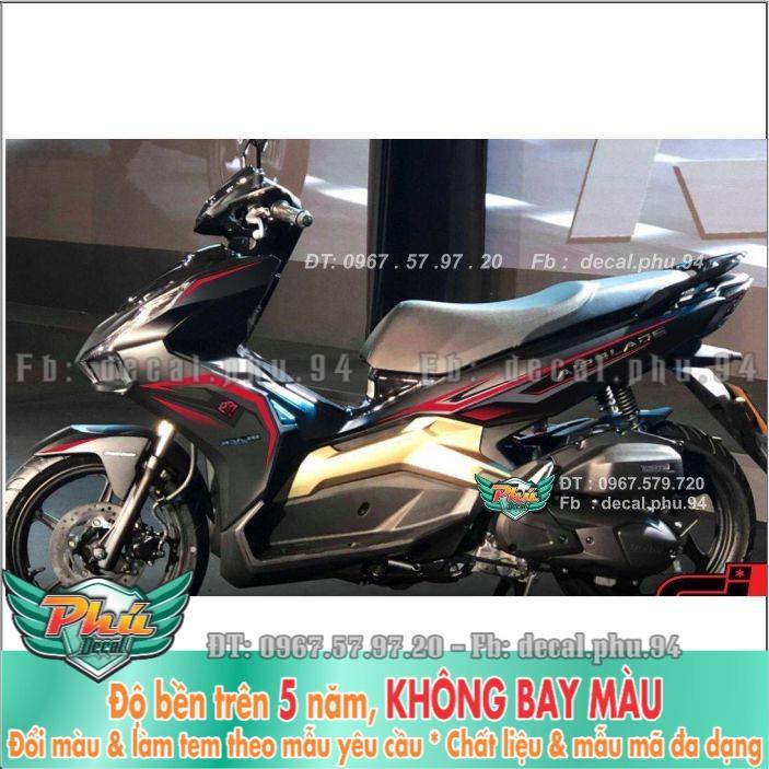 Tem rời Air blade 2020 Chỉ đen đen UV
