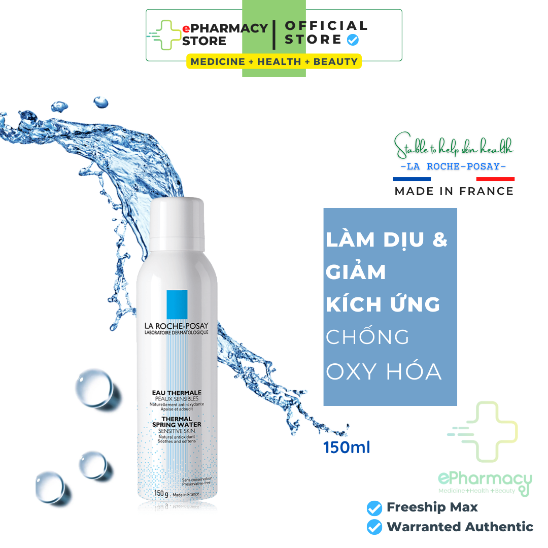 Xịt khoáng LaRochePosay giúp làm dịu và bảo vệ da - LaRochePosay Thermal Spring Water 150ml