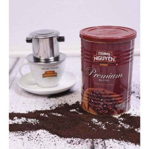 Combo 2 Hộp Cà Phê Rang Xay Pha Phin Premium Blend - Lon 425gr (Vị đậm, mùi thơm, cafein 1%)