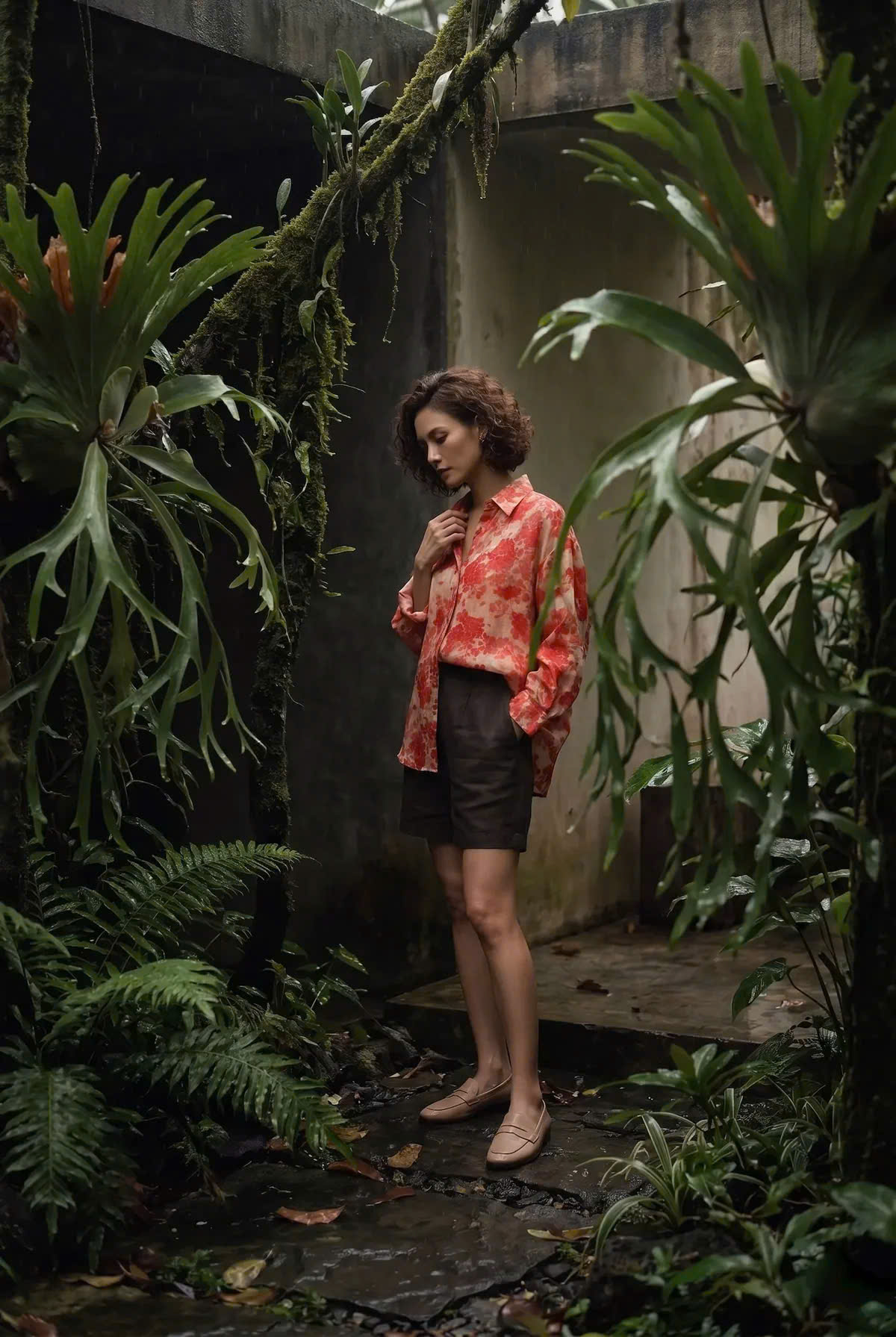 Áo Sơ Mi Dáng Rộng Oversize Gai Xanh Ramie Thanh Minh Top175 Thời trang Hity