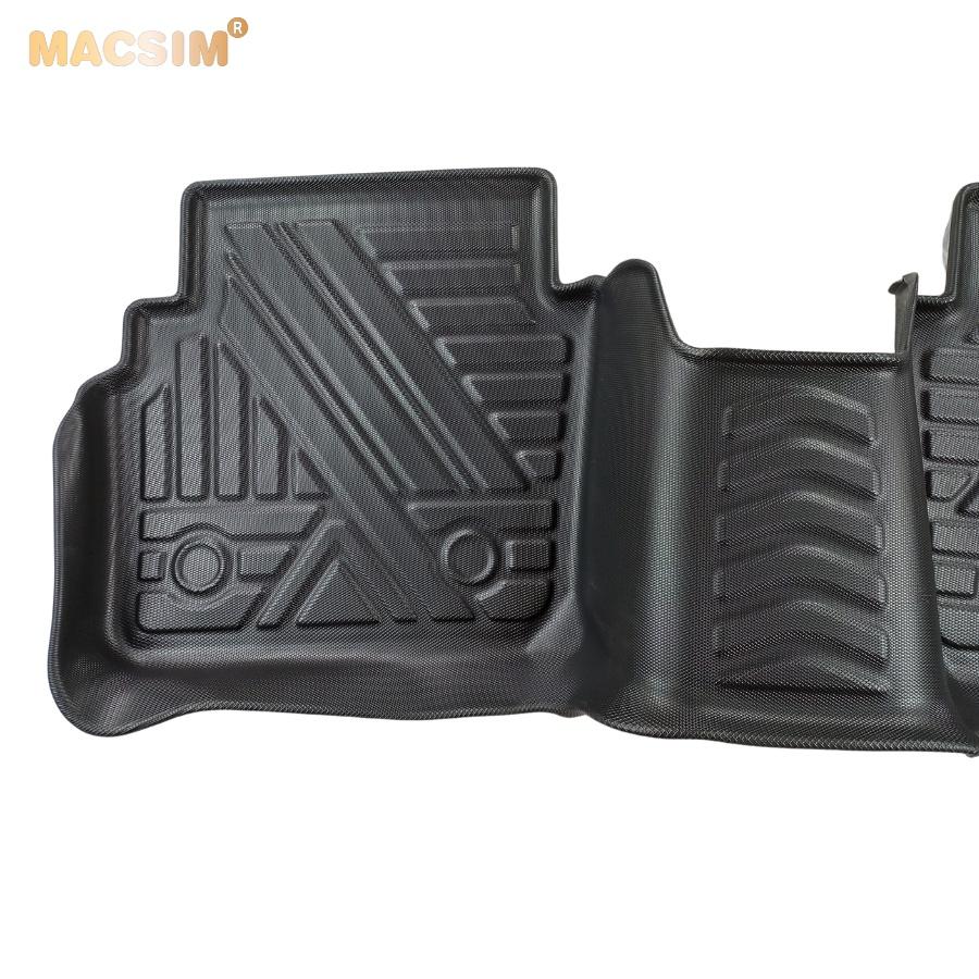 Thảm lót sàn xe ô tô MAZDA 6 ATENZA 2017- 2020 Nhãn hiệu Macsim chất liệu nhựa TPE đúc khuôn cao cấp - màu đen