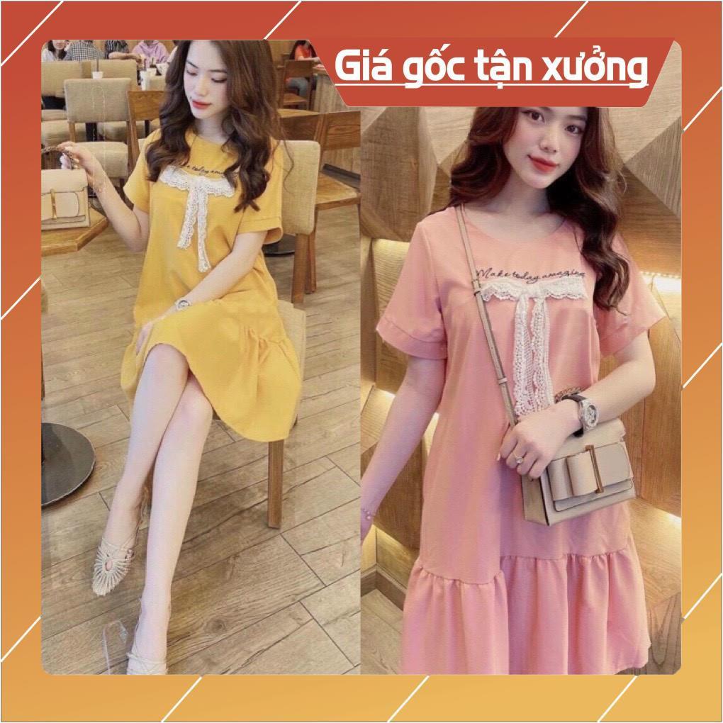 Váy bầu cao cấp 2021chất lụa Hàn nhập khẩu cao cấpthoáng mát vô cùng️đầm bầuthiết kế chanh xả, Free size