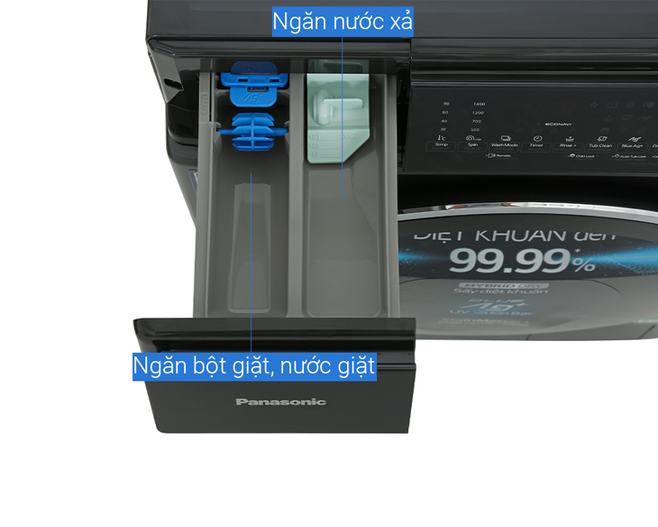 NA-S056FR1BV - Máy giặt sấy Panasonic 10.5/6 kg HÀNG CHÍNH HÃNG