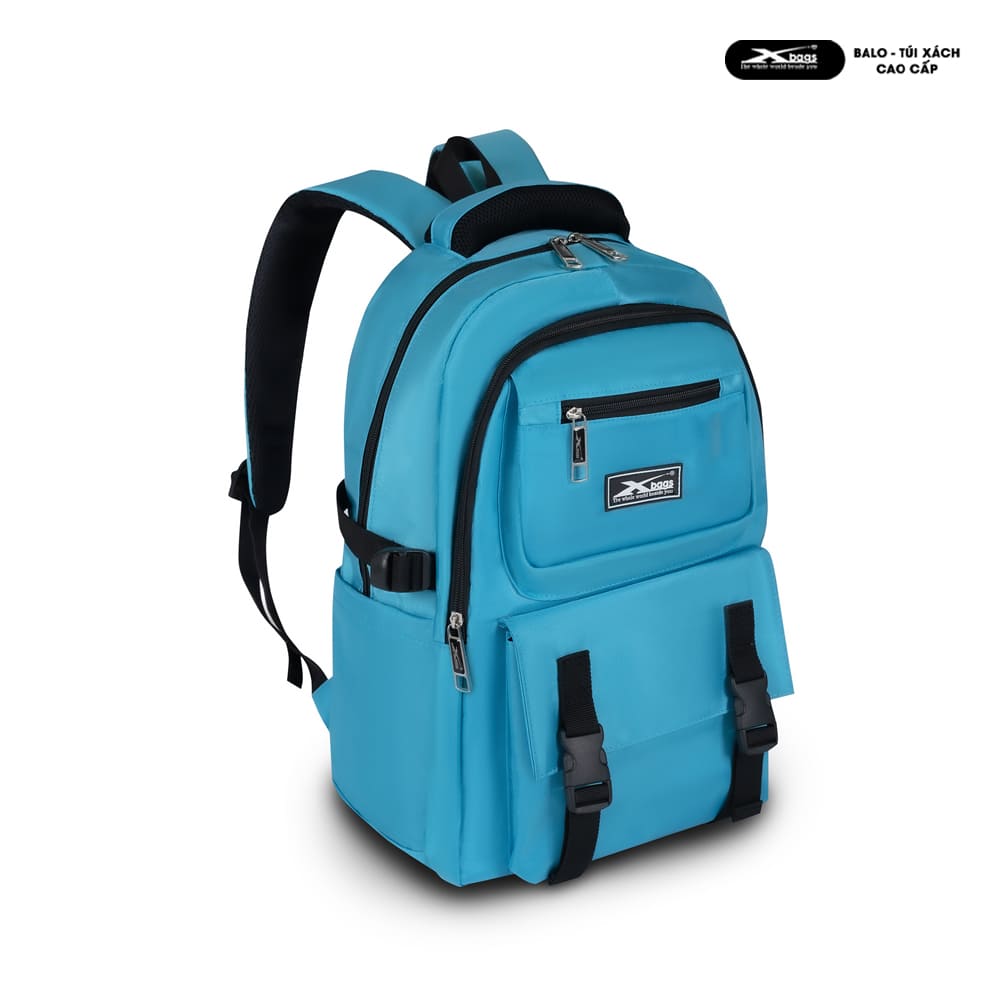 Balo Học Sinh Trung Học Cao Cấp Nhiều Ngăn Xbags Sea Blue XB3201 – Balo Chống Nước, Đựng Laptop 15.6 Inch, Màu Xanh Trẻ Trung!