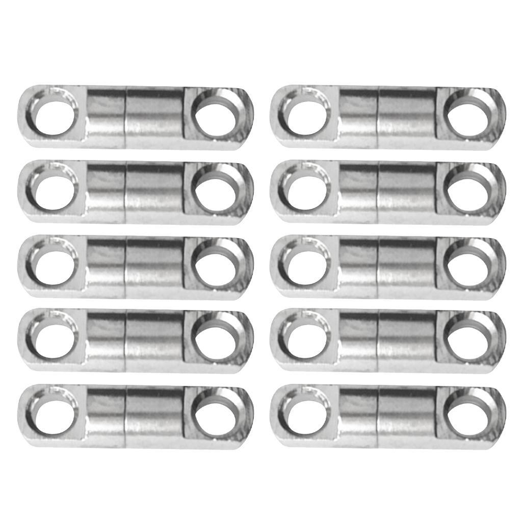 10Pcs Stainless Steel Two-way Heavy Duty Swivels WIND ON Fishing Swivels