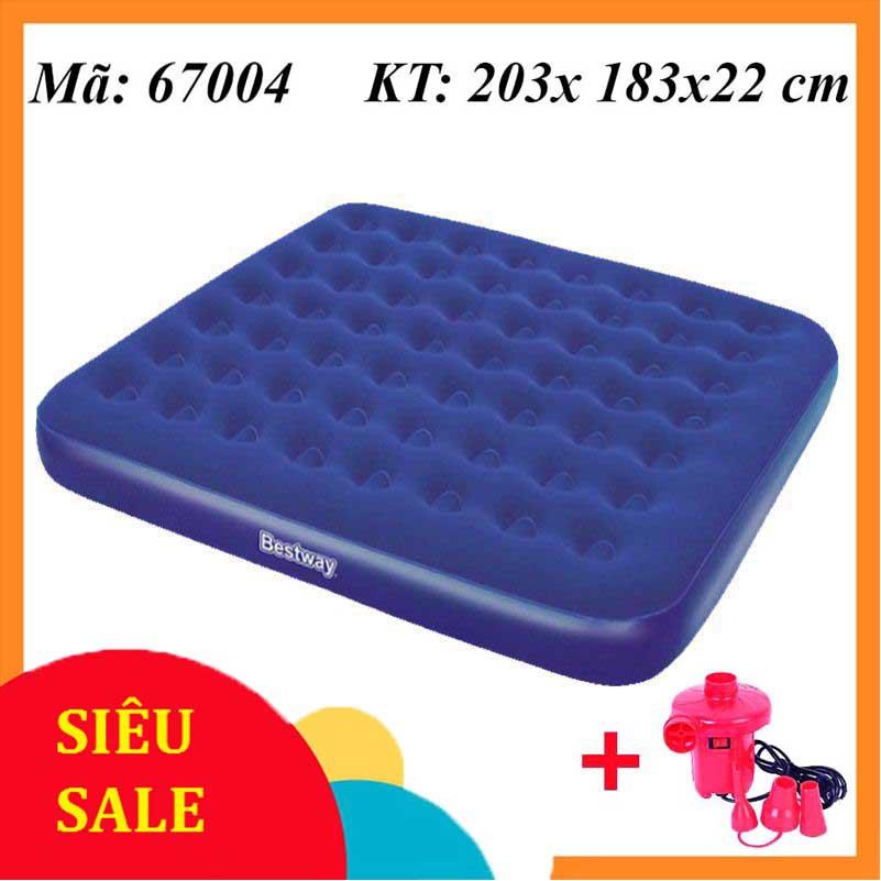 Nệm Hơi Đệm Hơi Cao Cấp Bestway 67004 Kích Thước 203x183x22 CM