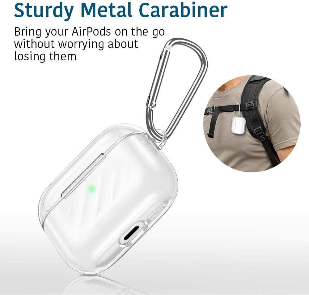 Bao case chống sốc trong suốt cho Airpods Pro 2 2022 hiệu Likgus Clear Shell - Hàng nhập khẩu