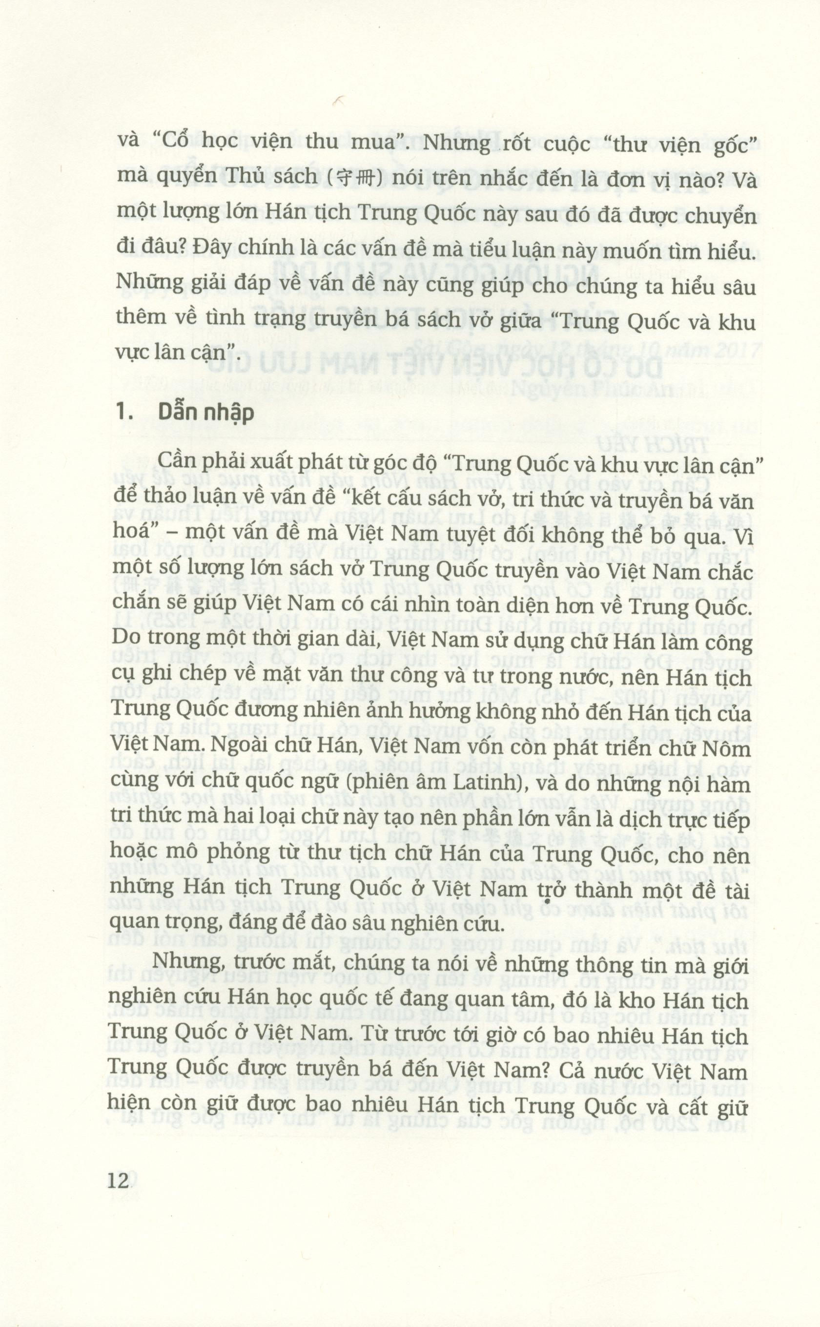 Thư Tịch Trung Quốc Và Thơ Văn Đi Sứ Trung Hoa Thời Nguyễn